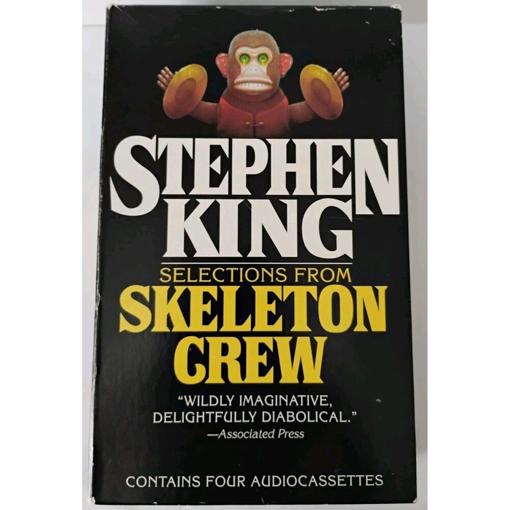 Stephen King Selections from Skeleton Crew 4-Audio Cassette Set The Monkey 1994